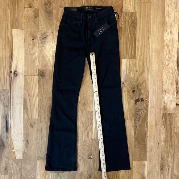 NWT Womens JEN 7 for All Mankind Black Petite Slim Bootcut Pants‎ sz 0 - Picture 4 of 5